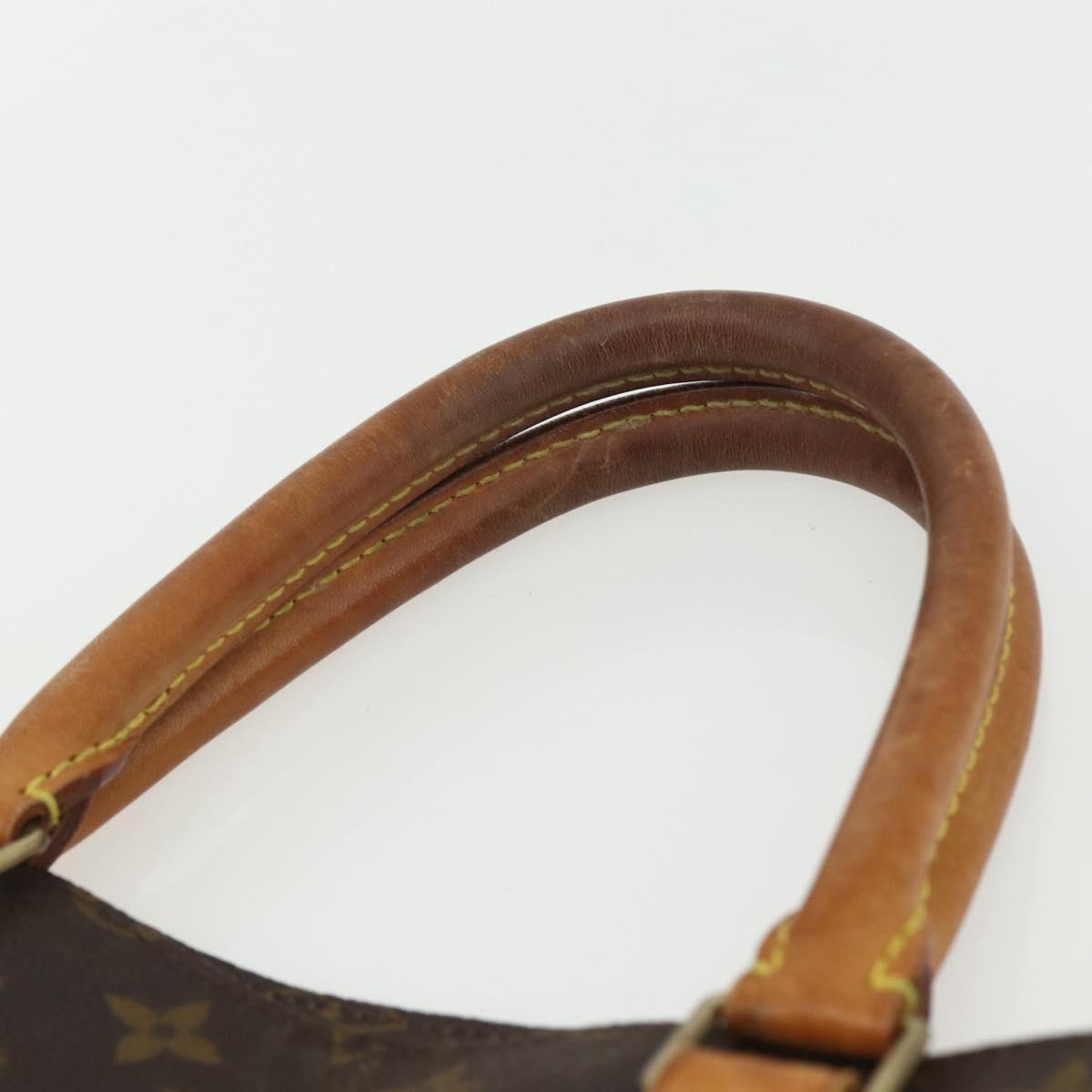 LOUIS VUITTON Monogram Sac Plat Hand Bag M51140 LV Auth ka491