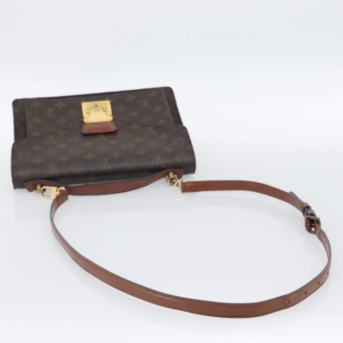 LOUIS VUITTON Monogram Monceau 28 Hand Bag M51185 LV Auth ka4910