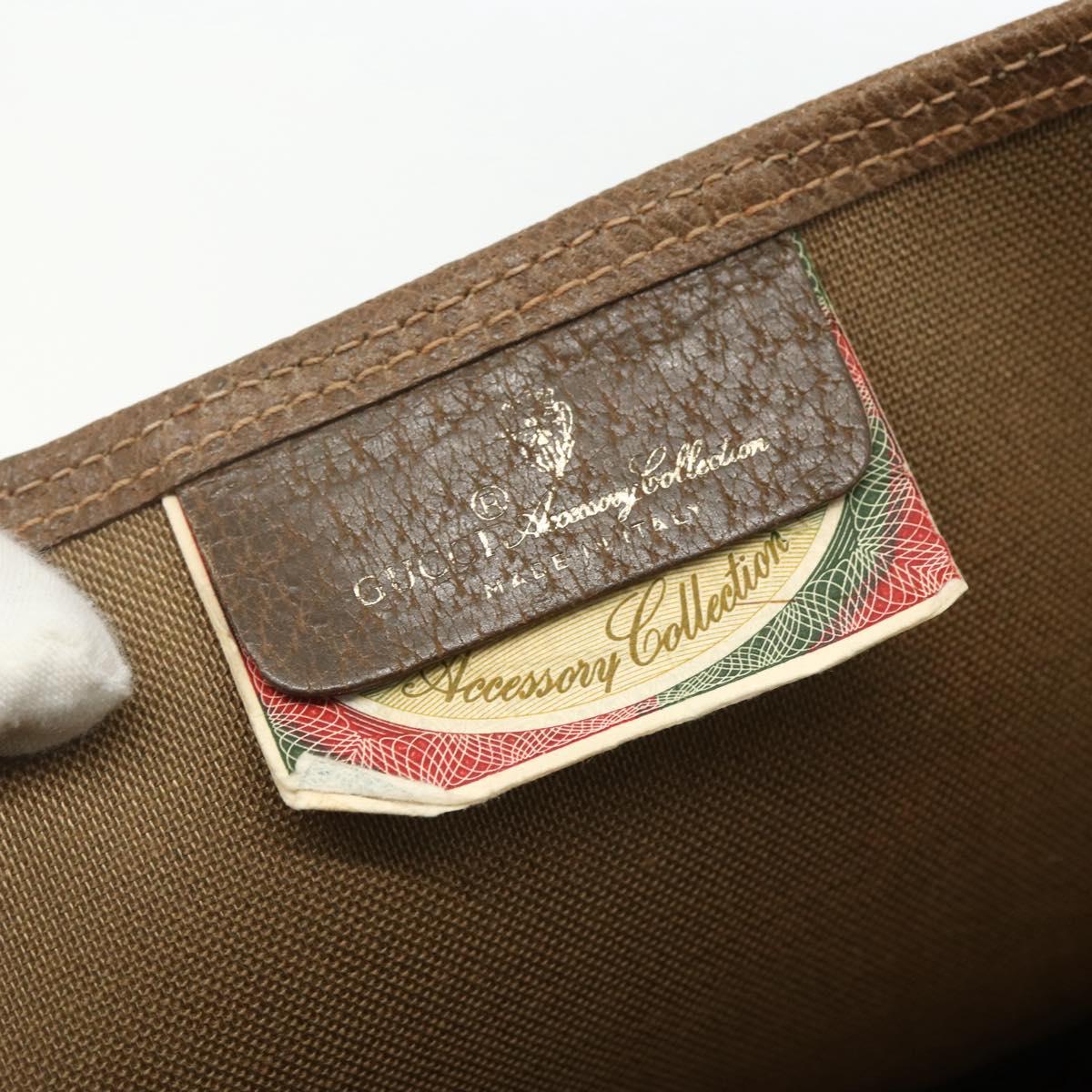 GUCCI GG Supreme Web Sherry Line Tote Bag PVC Beige Red 39 02 003 Auth ka492