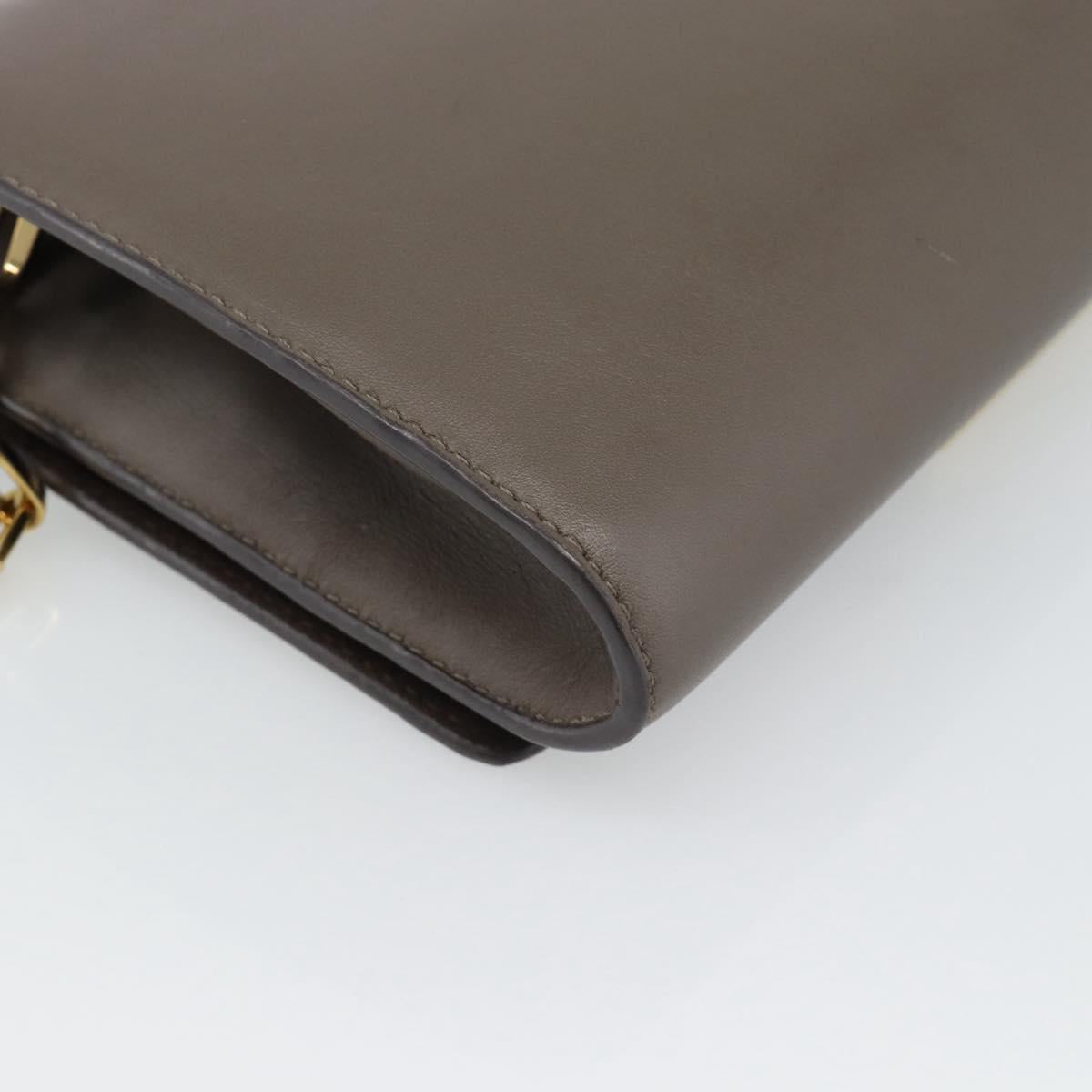 LOUIS VUITTON Pochette Louise GM Shoulder Bag Leather Gurege M94647 Auth ka4925V