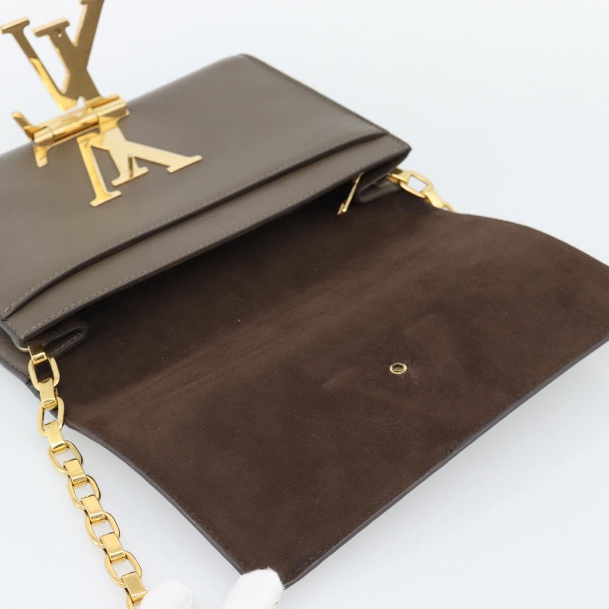 LOUIS VUITTON Pochette Louise GM Shoulder Bag Leather Gurege M94647 Auth ka4925V
