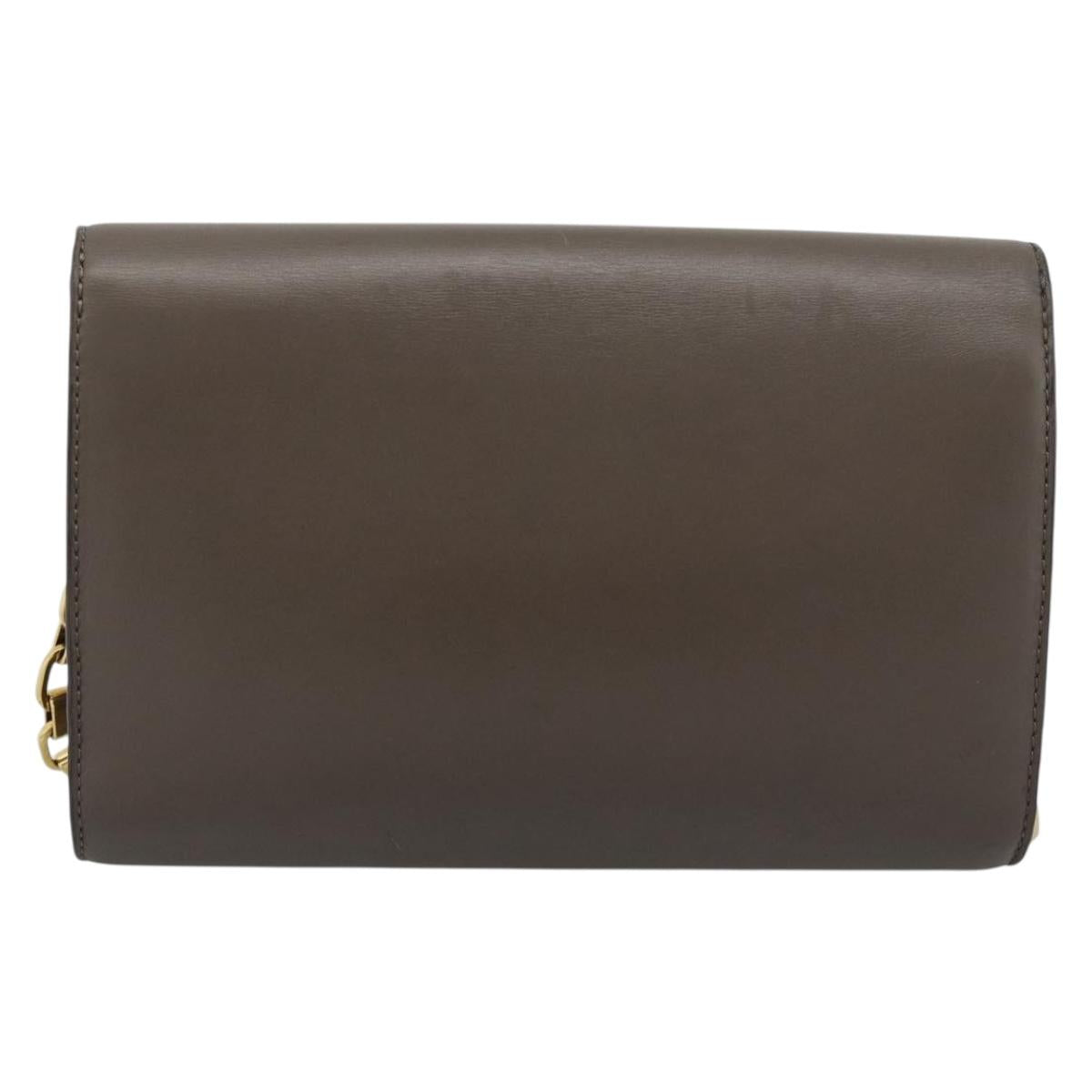 LOUIS VUITTON Pochette Louise GM Shoulder Bag Leather Gurege M94647 Auth ka4925V