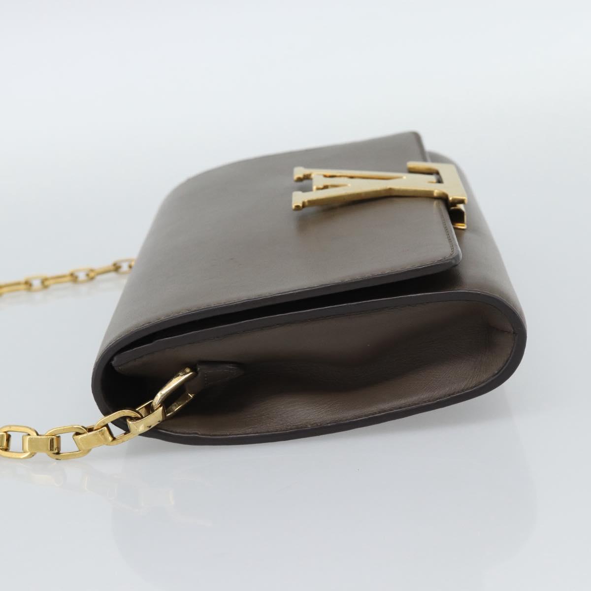 LOUIS VUITTON Pochette Louise GM Shoulder Bag Leather Gurege M94647 Auth ka4925V