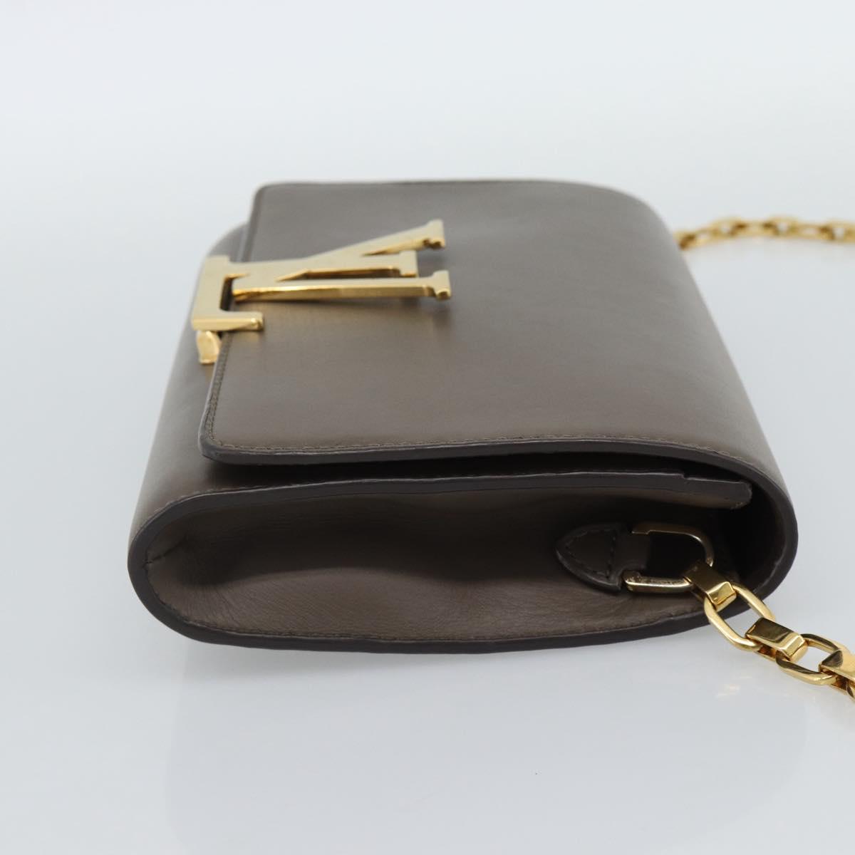 LOUIS VUITTON Pochette Louise GM Shoulder Bag Leather Gurege M94647 Auth ka4925V
