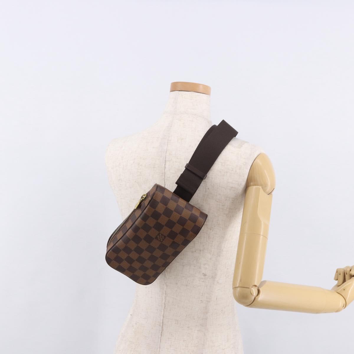 LOUIS VUITTON Damier Ebene Geronimos Shoulder Bag N51994 LV Auth ka4926V