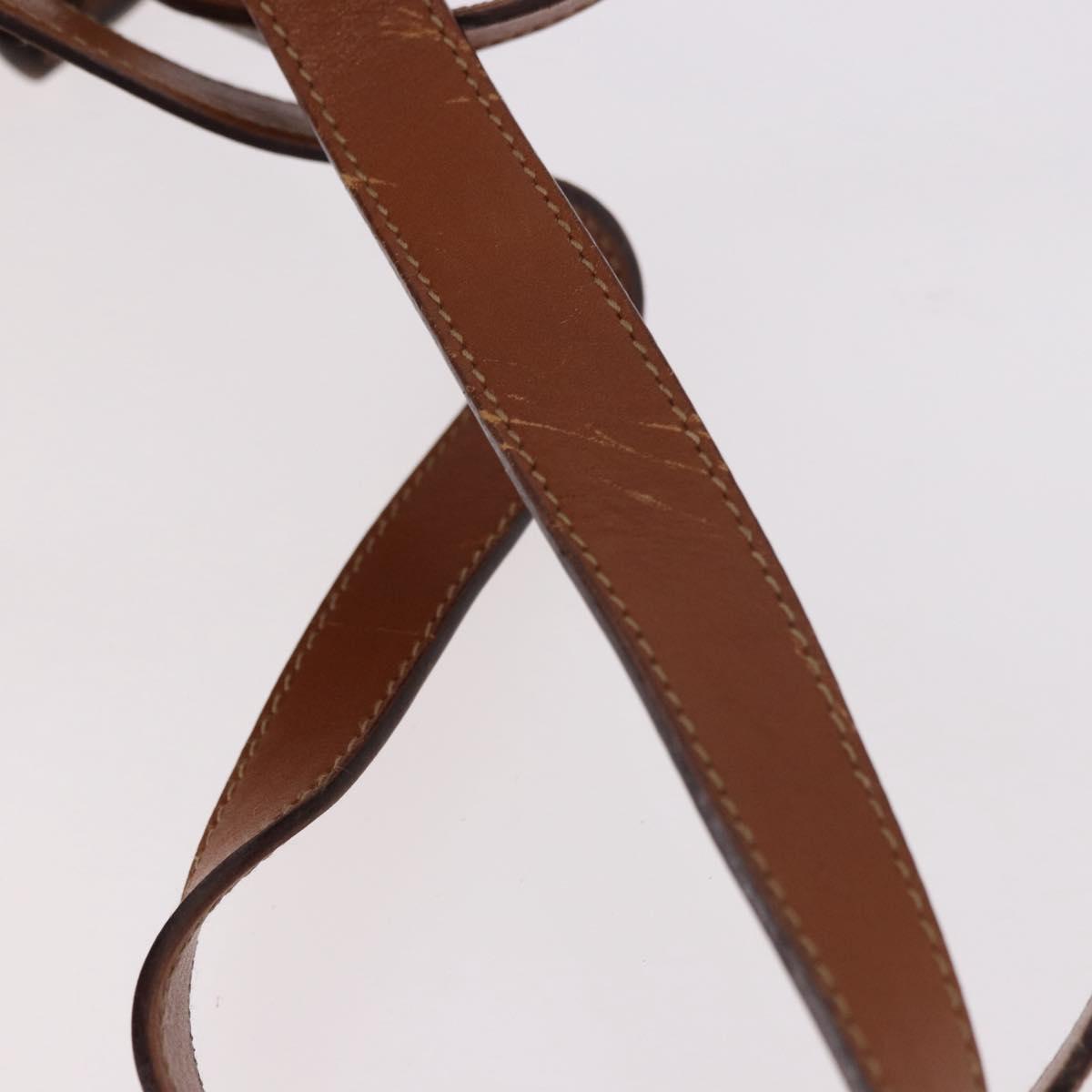 GUCCI Bamboo Backpack Leather Brown Gold 003 2058 0030 Auth ka4930