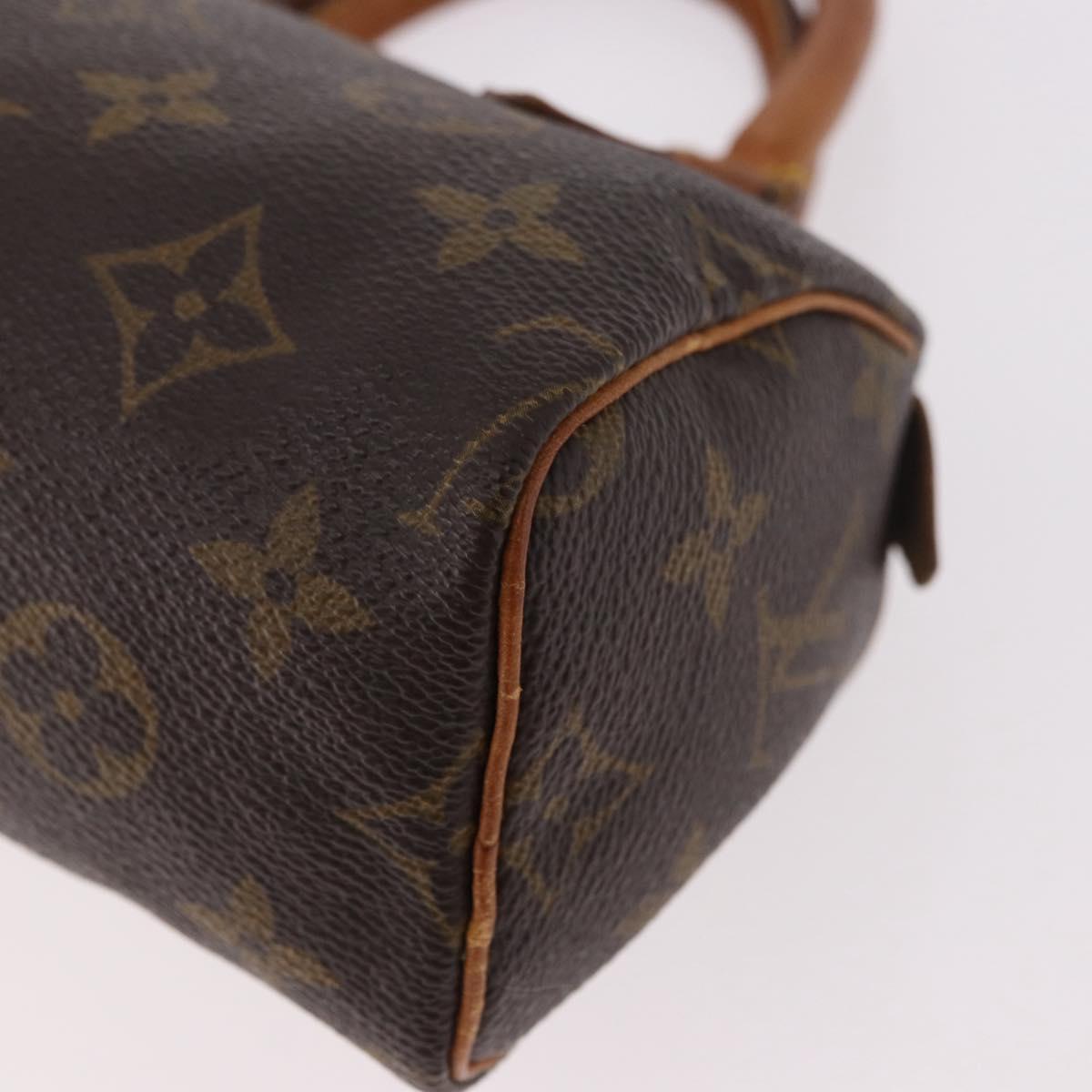 LOUIS VUITTON Monogram Mini Speedy Hand Bag M41534 LV Auth ka4932