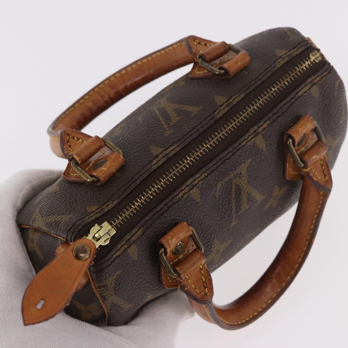 LOUIS VUITTON Monogram Mini Speedy Hand Bag M41534 LV Auth ka4932