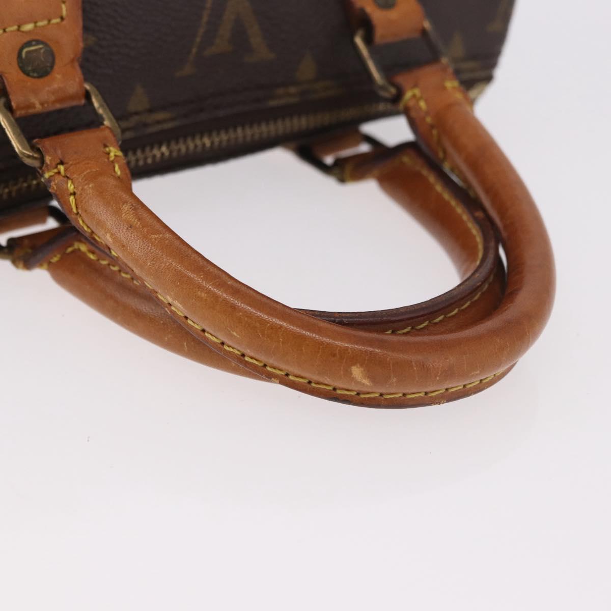 LOUIS VUITTON Monogram Mini Speedy Hand Bag M41534 LV Auth ka4932