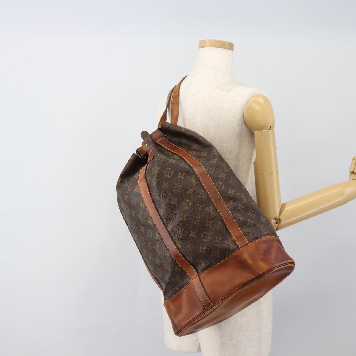 LOUIS VUITTON Monogram Randonnee GM Shoulder Bag M42244 LV Auth ka4938