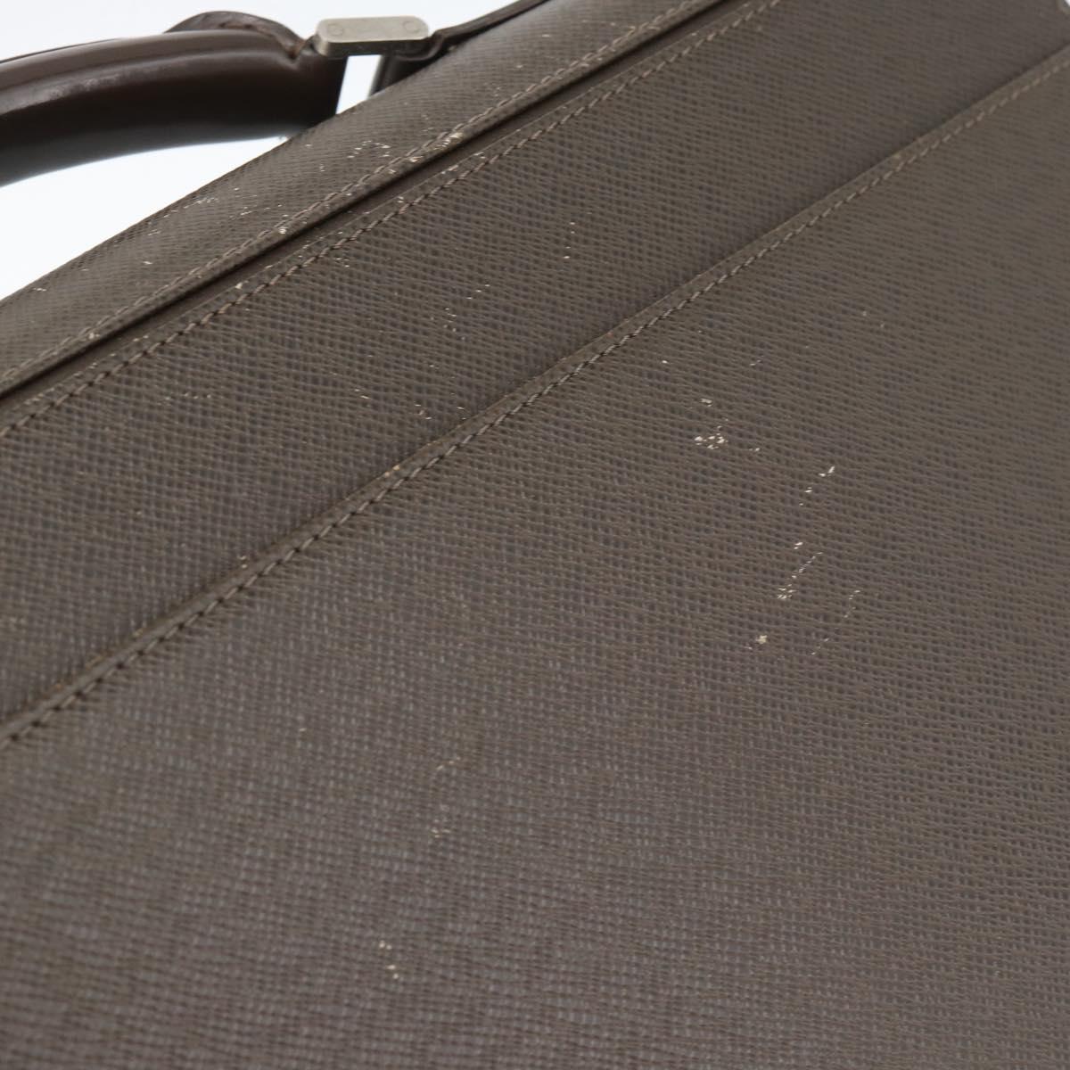 LOUIS VUITTON Taiga Robusto 1 Business Bag Grizzly M31058 LV Auth ka4954