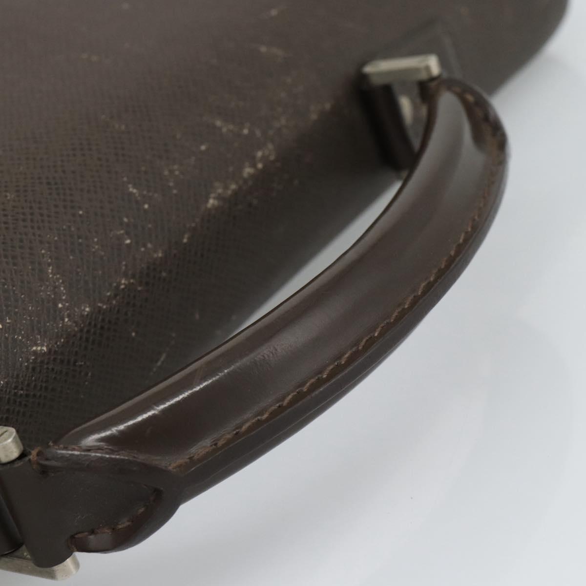 LOUIS VUITTON Taiga Robusto 1 Business Bag Grizzly M31058 LV Auth ka4954