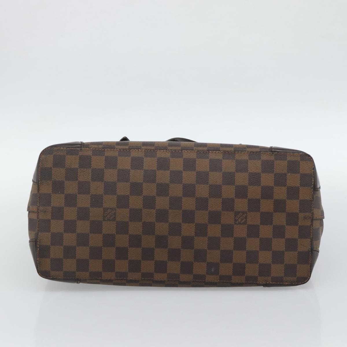 LOUIS VUITTON Damier Ebene Hampstead MM Tote Bag N51204 LV Auth ka4958