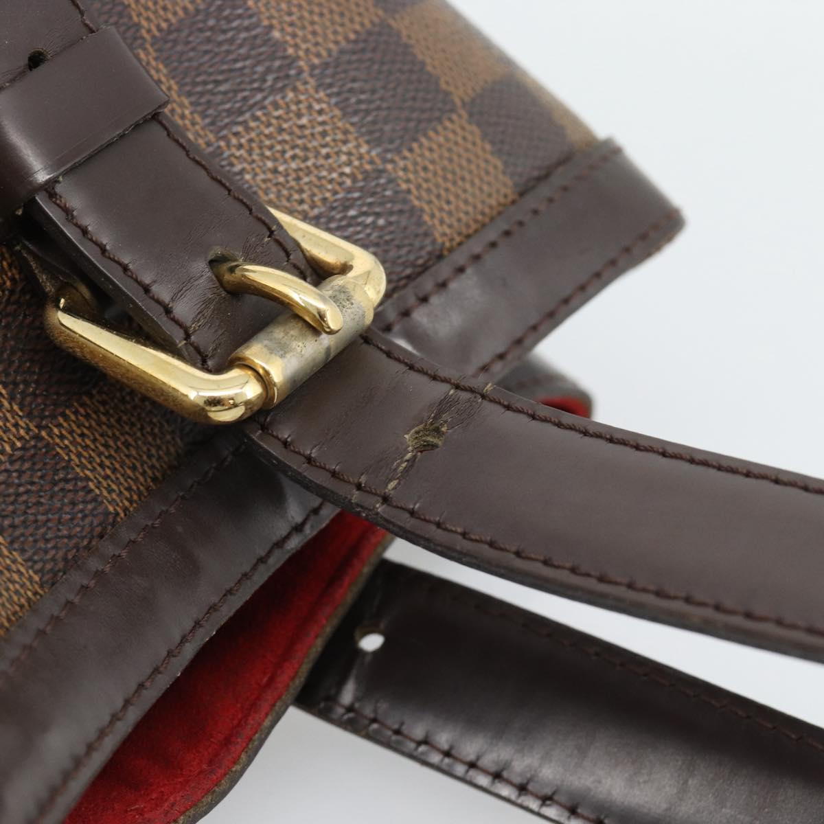 LOUIS VUITTON Damier Ebene Hampstead MM Tote Bag N51204 LV Auth ka4958
