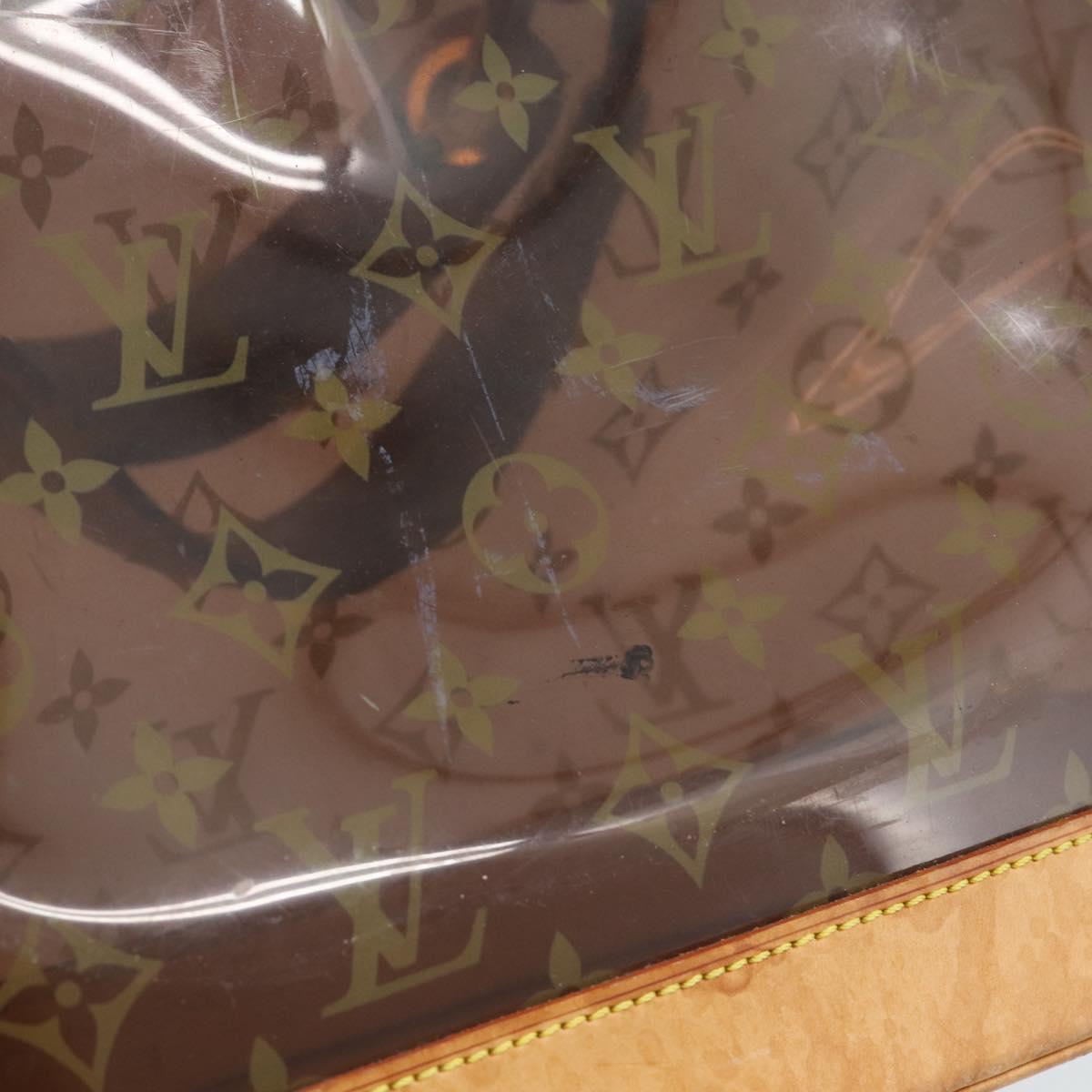 LOUIS VUITTON Monogram Vinyl Cava Amble PM Tote Bag Brown M92502 LV Auth ka4959