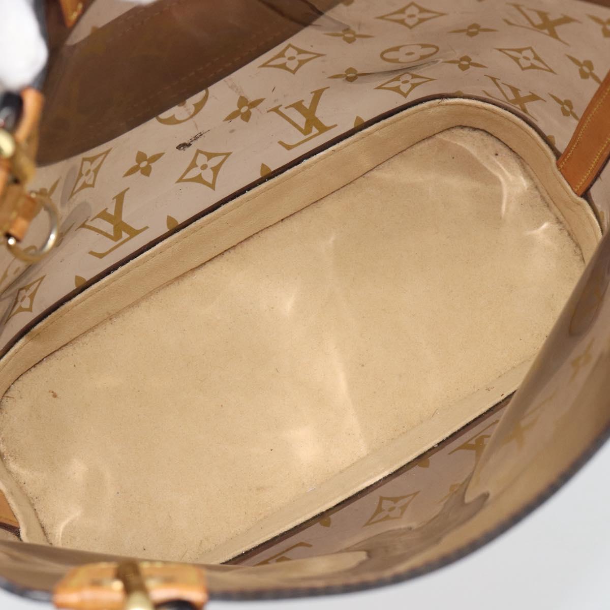 LOUIS VUITTON Monogram Vinyl Cava Amble PM Tote Bag Brown M92502 LV Auth ka4959