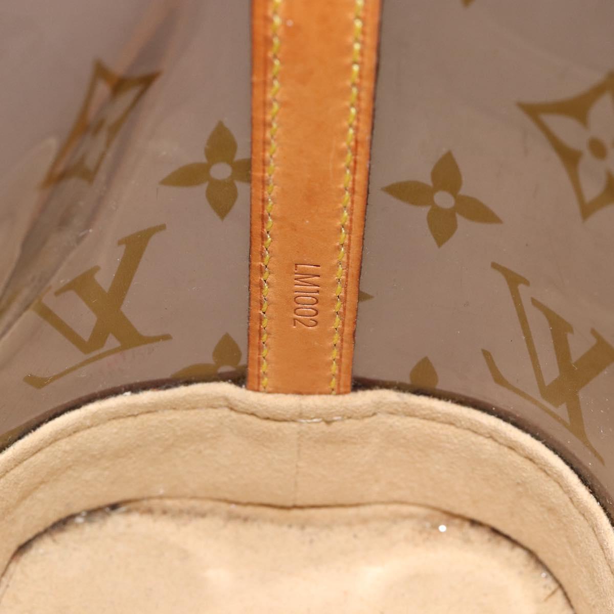 LOUIS VUITTON Monogram Vinyl Cava Amble PM Tote Bag Brown M92502 LV Auth ka4959