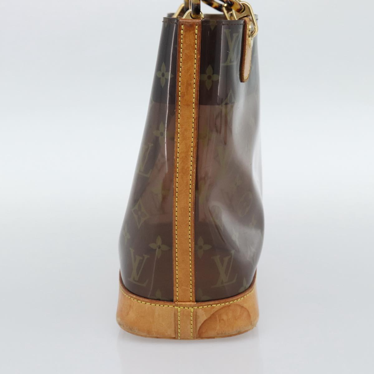 LOUIS VUITTON Monogram Vinyl Cava Amble PM Tote Bag Brown M92502 LV Auth ka4959