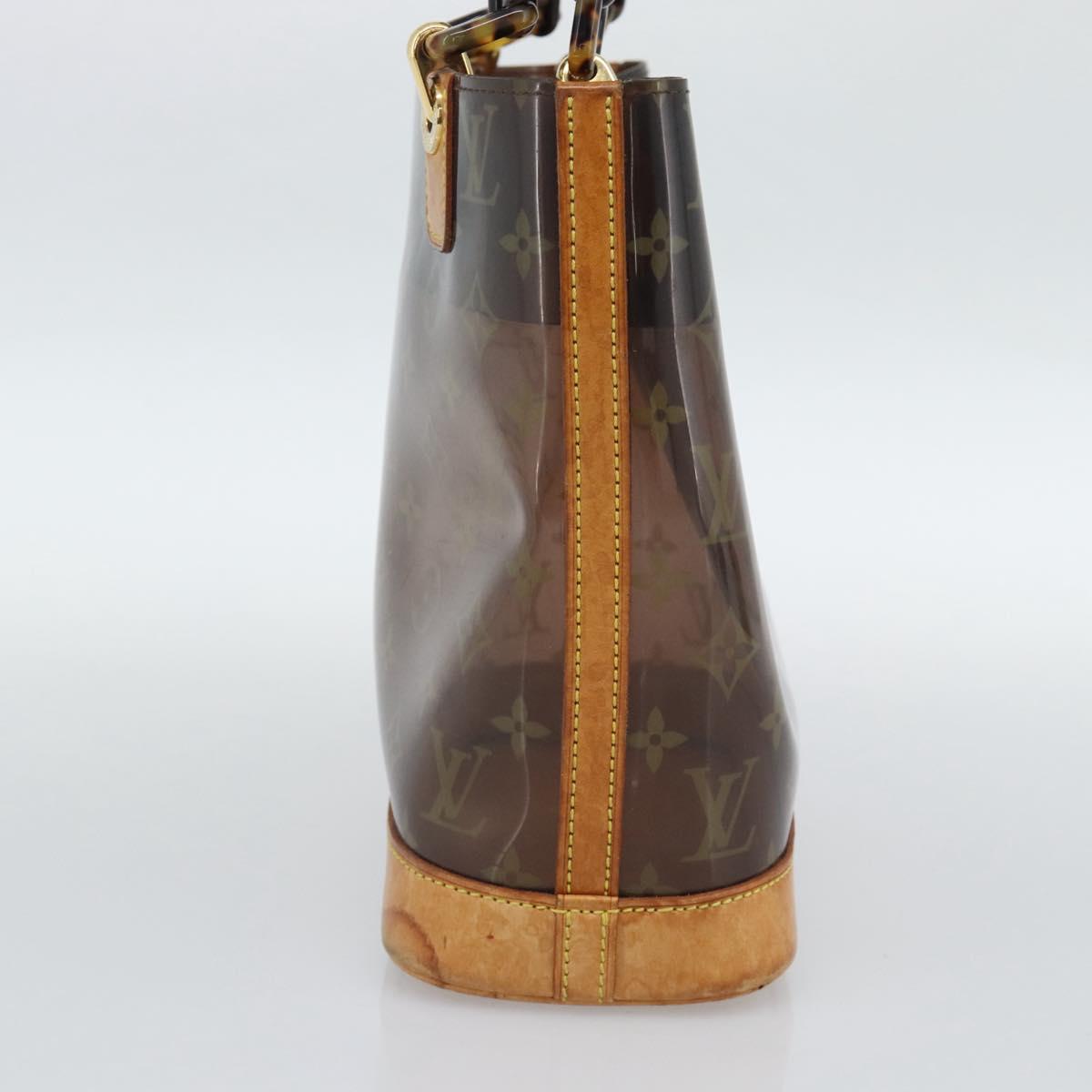 LOUIS VUITTON Monogram Vinyl Cava Amble PM Tote Bag Brown M92502 LV Auth ka4959