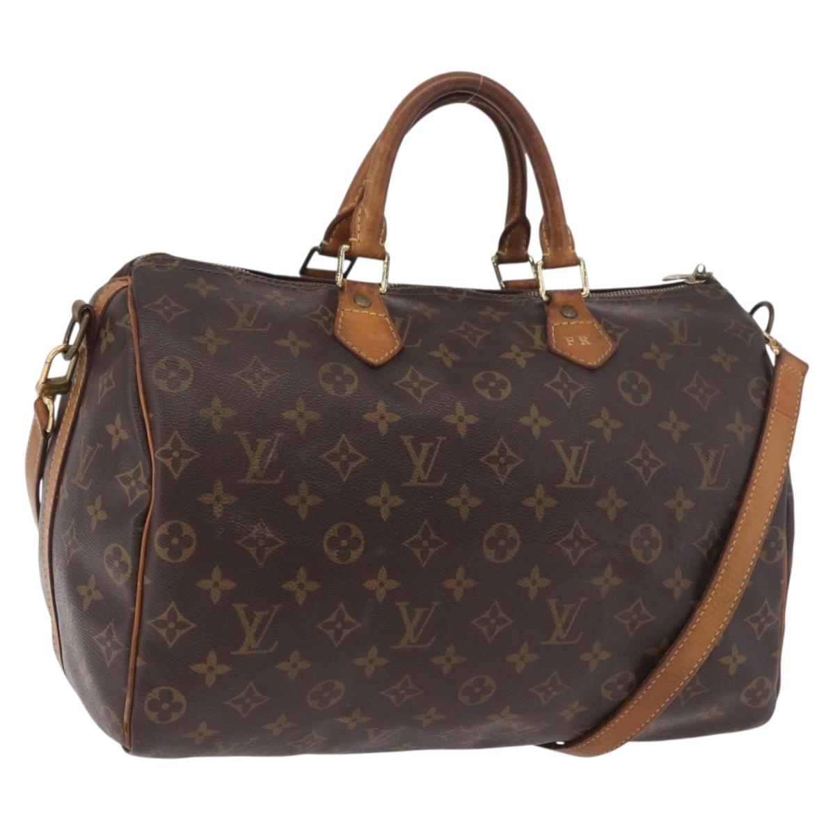 LOUIS VUITTON Monogram Speedy Bandouliere 35 Hand Bag M41111 LV Auth ka4968