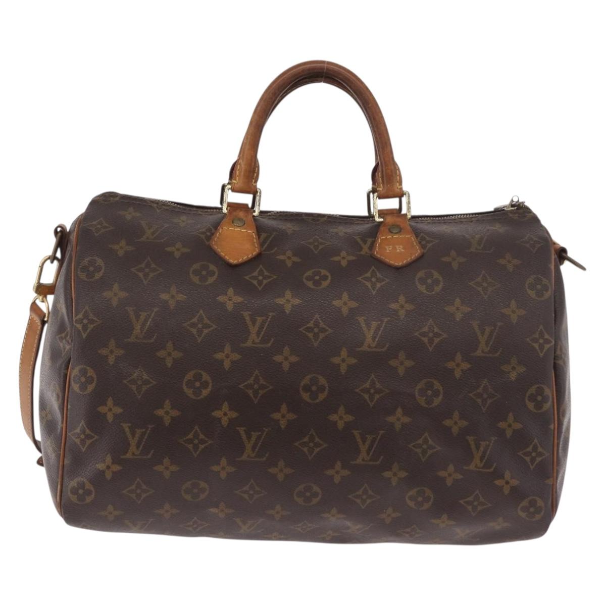 LOUIS VUITTON Monogram Speedy Bandouliere 35 Hand Bag M41111 LV Auth ka4968