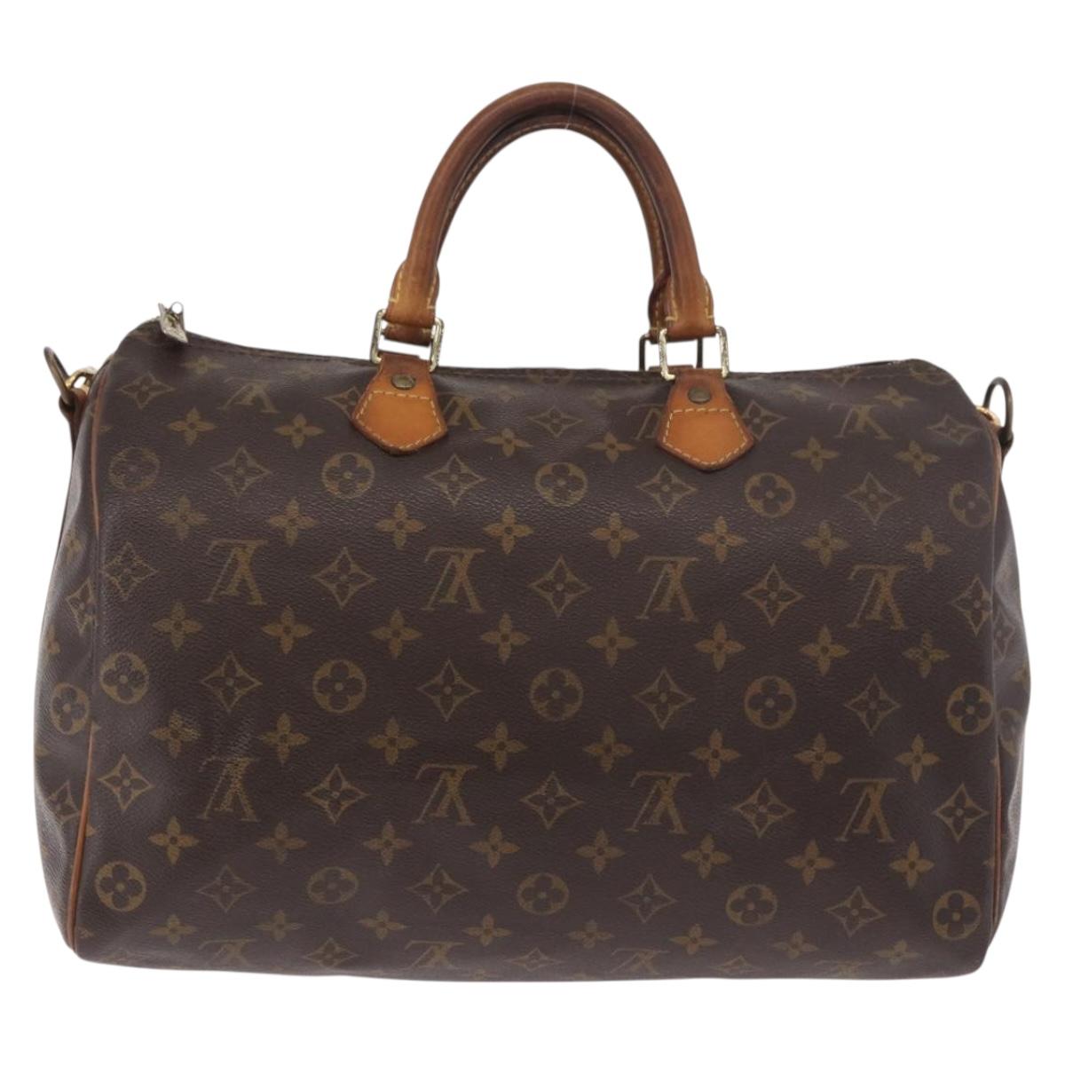 LOUIS VUITTON Monogram Speedy Bandouliere 35 Hand Bag M41111 LV Auth ka4968