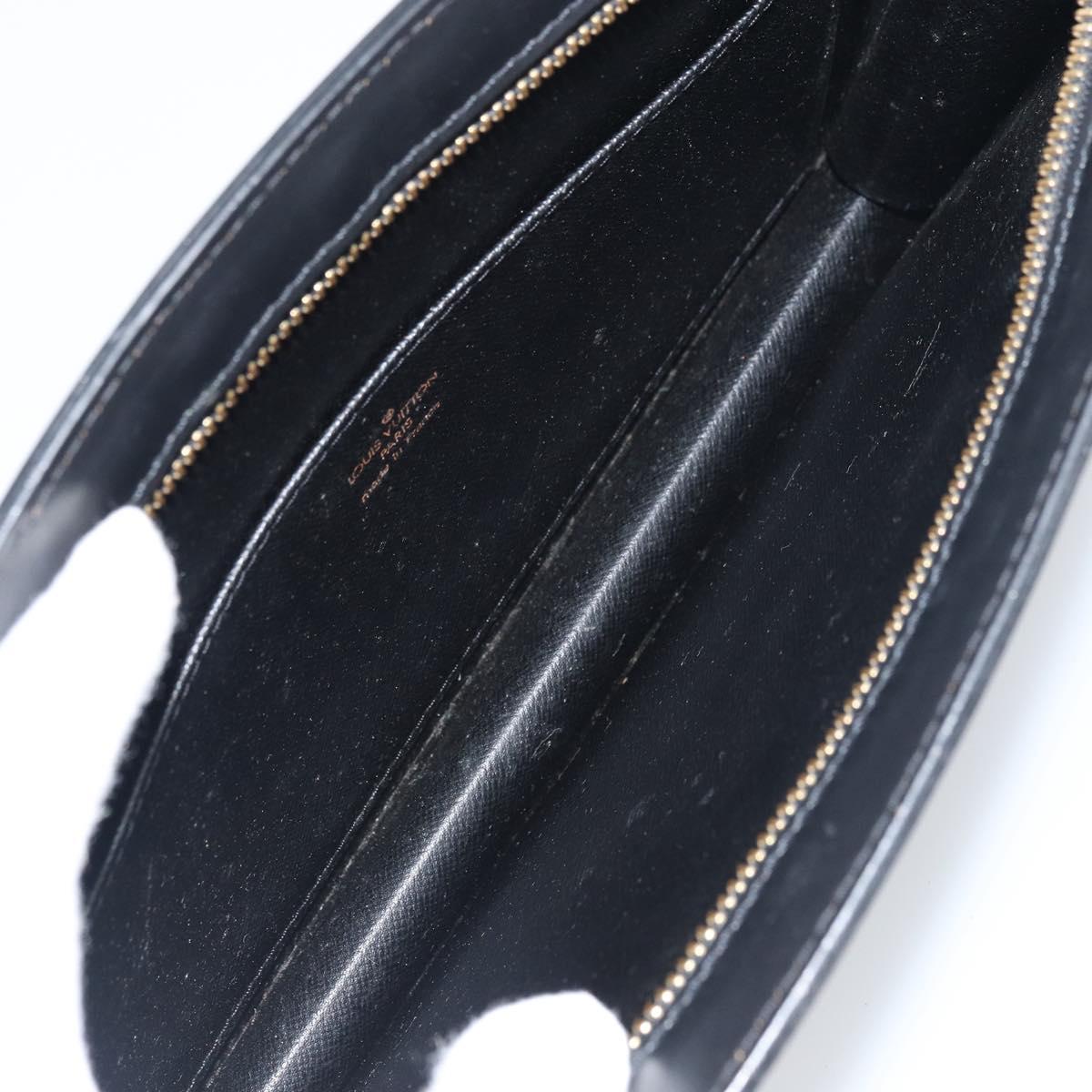 LOUIS VUITTON Epi Pochette Homme Clutch Bag Black M52522 LV Auth ka497