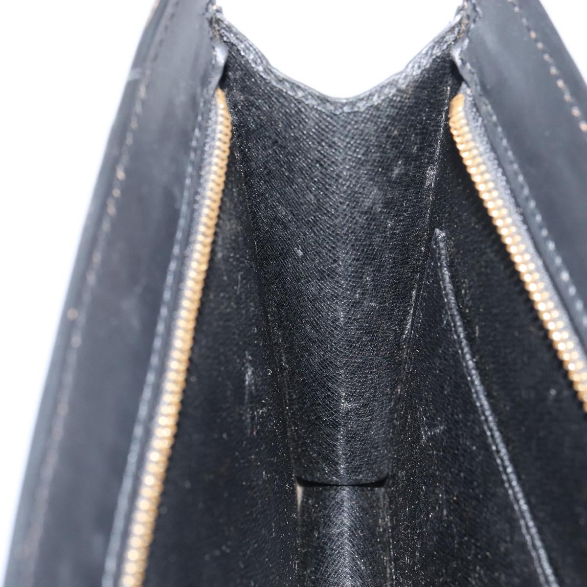 LOUIS VUITTON Epi Pochette Homme Clutch Bag Black M52522 LV Auth ka497