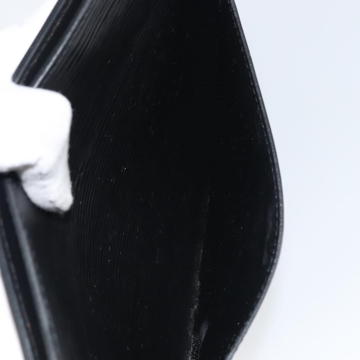 LOUIS VUITTON Epi Pochette Homme Clutch Bag Black M52522 LV Auth ka497