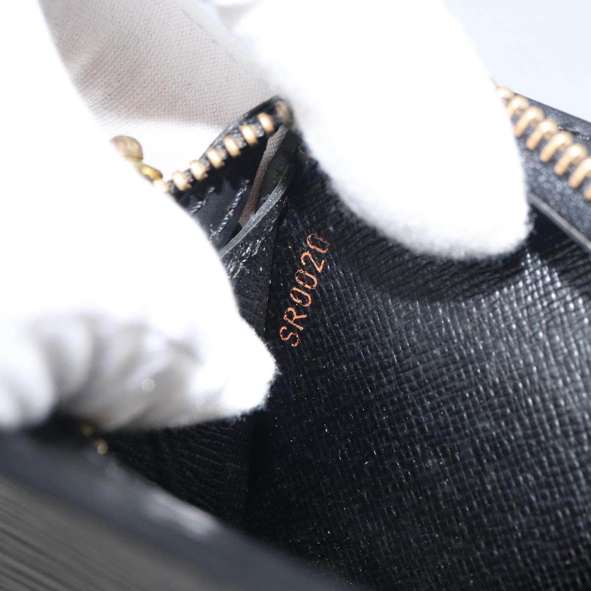 LOUIS VUITTON Epi Pochette Homme Clutch Bag Black M52522 LV Auth ka497