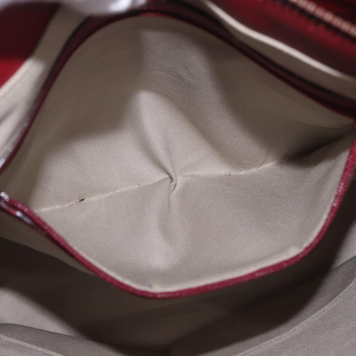 BURBERRY Nova Check Tote Bag Canvas Beige Silver Auth ka4974A