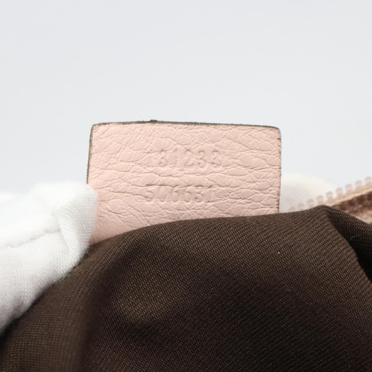 GUCCI GG Canvas Sherry Line Tote Bag Beige 131233 Auth ka4996A