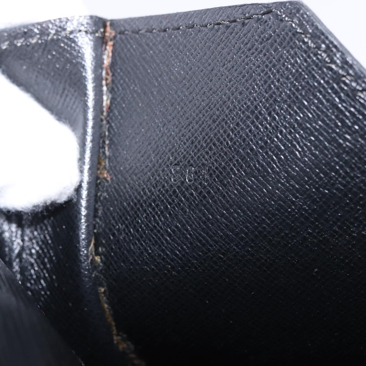 LOUIS VUITTON Epi Porte Documents Senatur Briefcase Black M54452 LV Auth ka4997