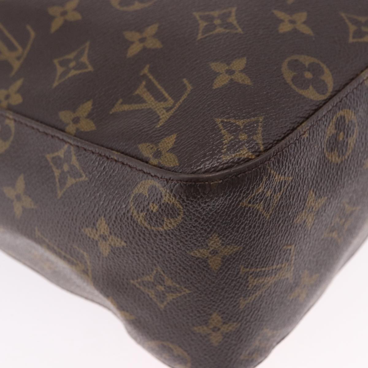 LOUIS VUITTON Monogram Looping GM Shoulder Bag M51145 LV Auth ka5000