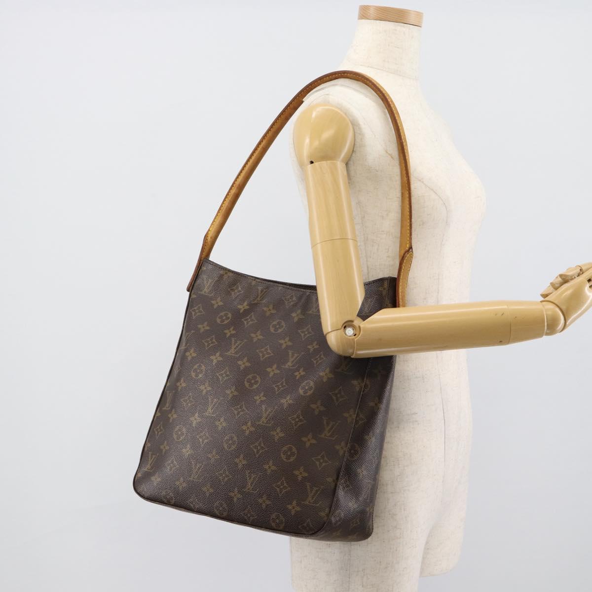 LOUIS VUITTON Monogram Looping GM Shoulder Bag M51145 LV Auth ka5000