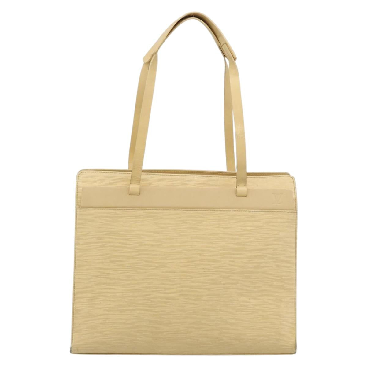 LOUIS VUITTON Epi Croisette GM Tote Bag Vanilla M5250A LV Auth ka5006