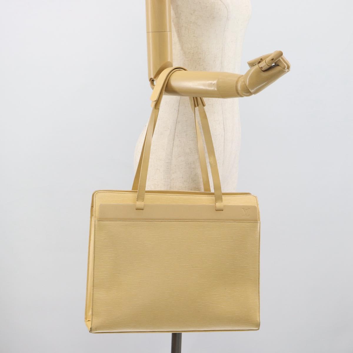 LOUIS VUITTON Epi Croisette GM Tote Bag Vanilla M5250A LV Auth ka5006