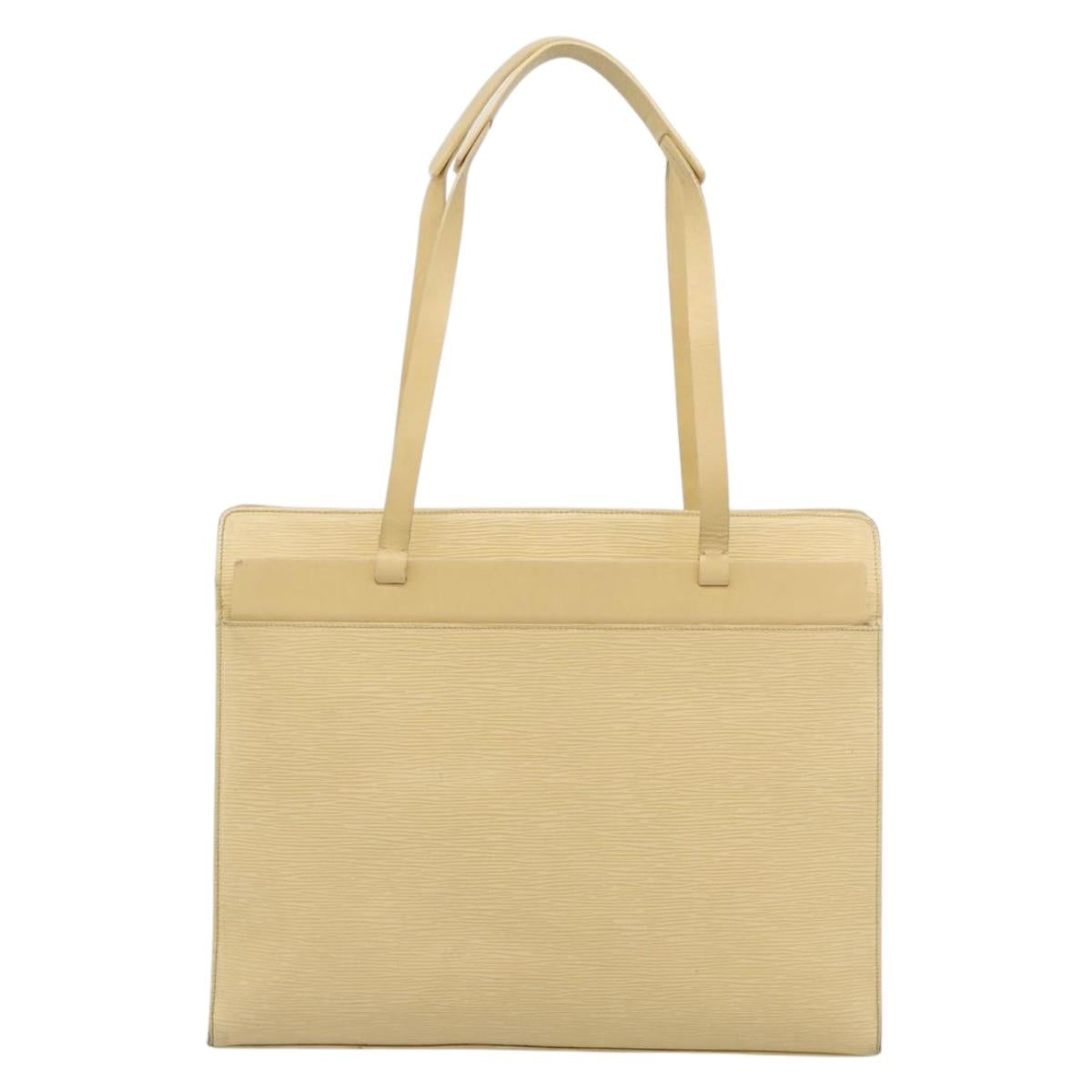 LOUIS VUITTON Epi Croisette GM Tote Bag Vanilla M5250A LV Auth ka5006