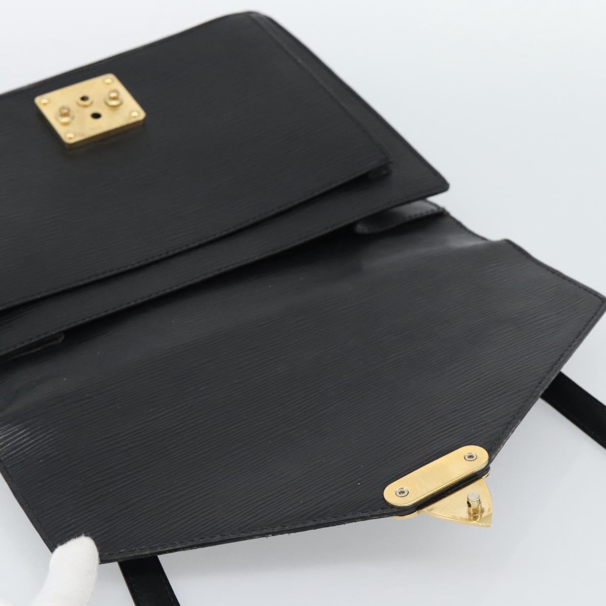 LOUIS VUITTON Epi Monceau 28 Hand Bag Black M52122 LV Auth ka5007