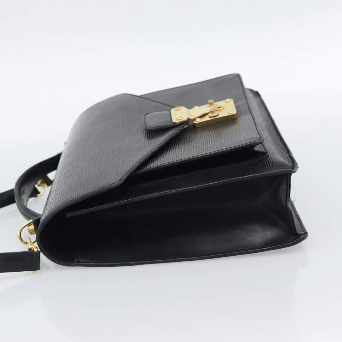 LOUIS VUITTON Epi Monceau 28 Hand Bag Black M52122 LV Auth ka5007