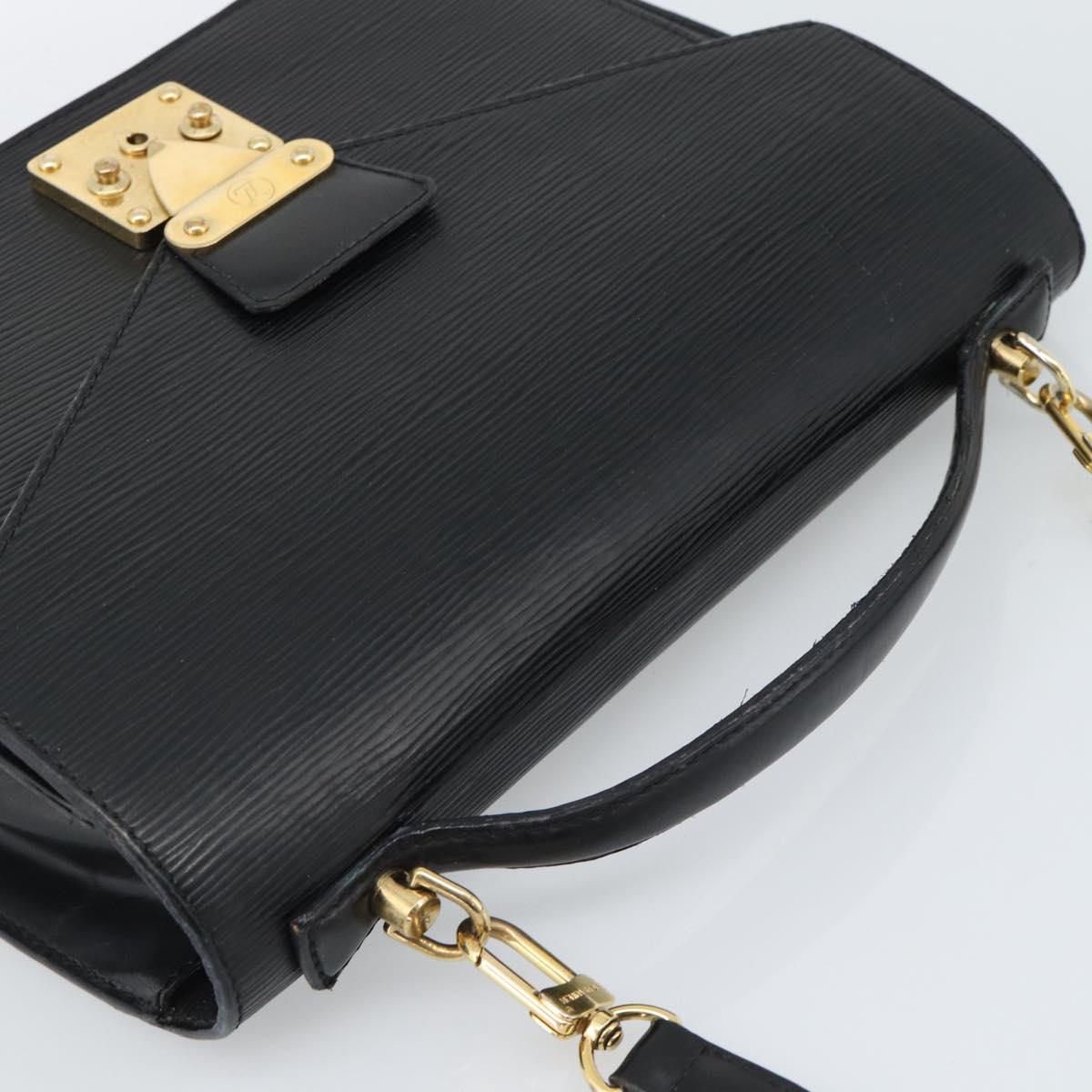 LOUIS VUITTON Epi Monceau 28 Hand Bag Black M52122 LV Auth ka5007
