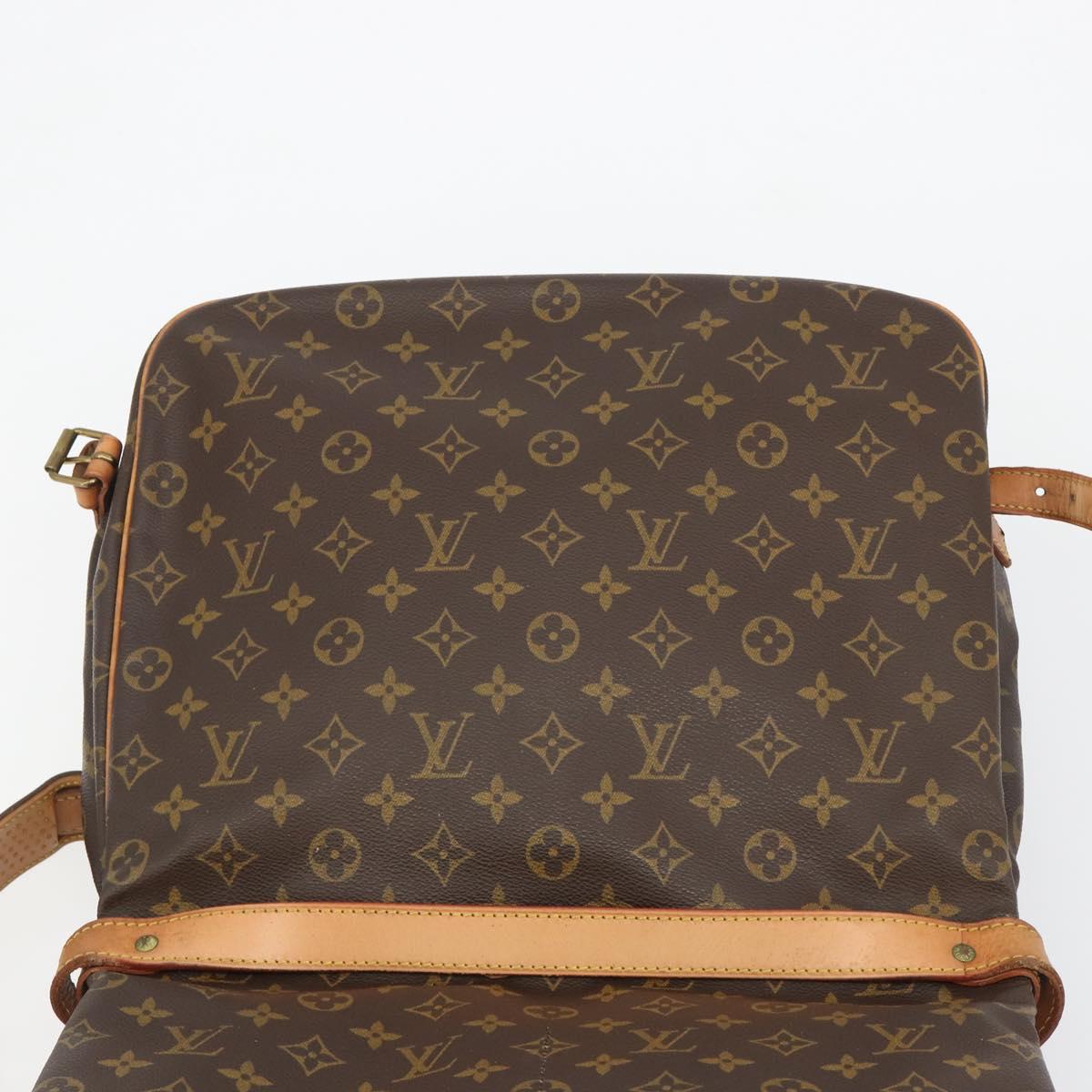 LOUIS VUITTON Monogram Saumur 35 Shoulder Bag M42254 LV Auth ka5008