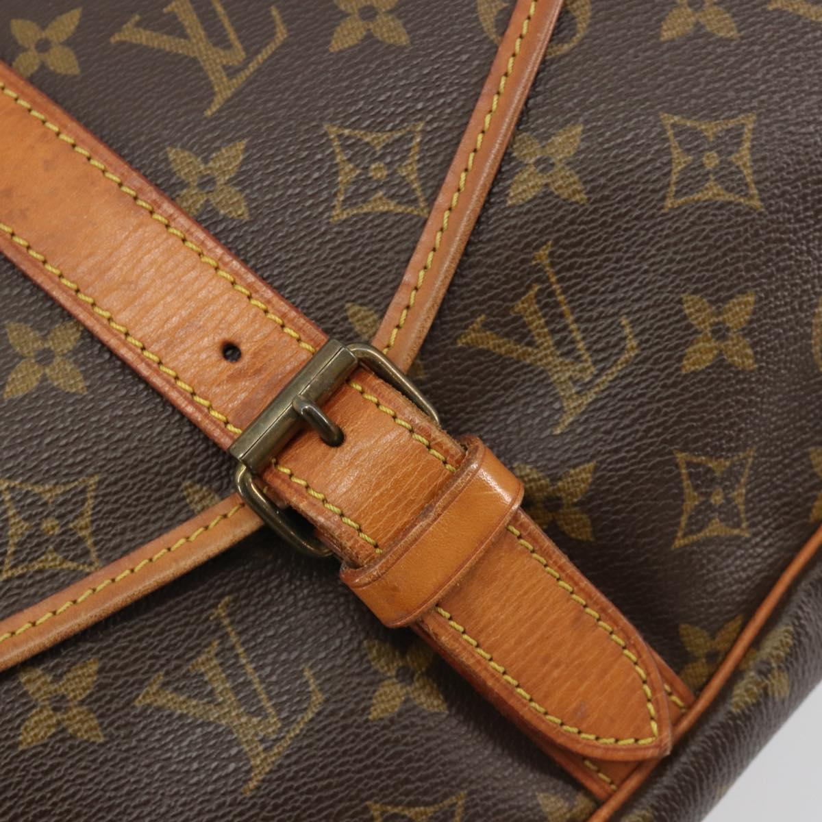 LOUIS VUITTON Monogram Saumur 35 Shoulder Bag M42254 LV Auth ka5008