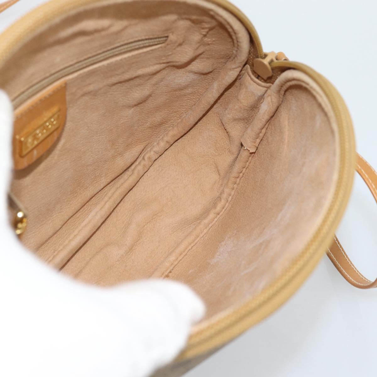 GUCCI Micro GG Supreme Shoulder Bag PVC Beige Gold 007 983 1113 Auth ka5012