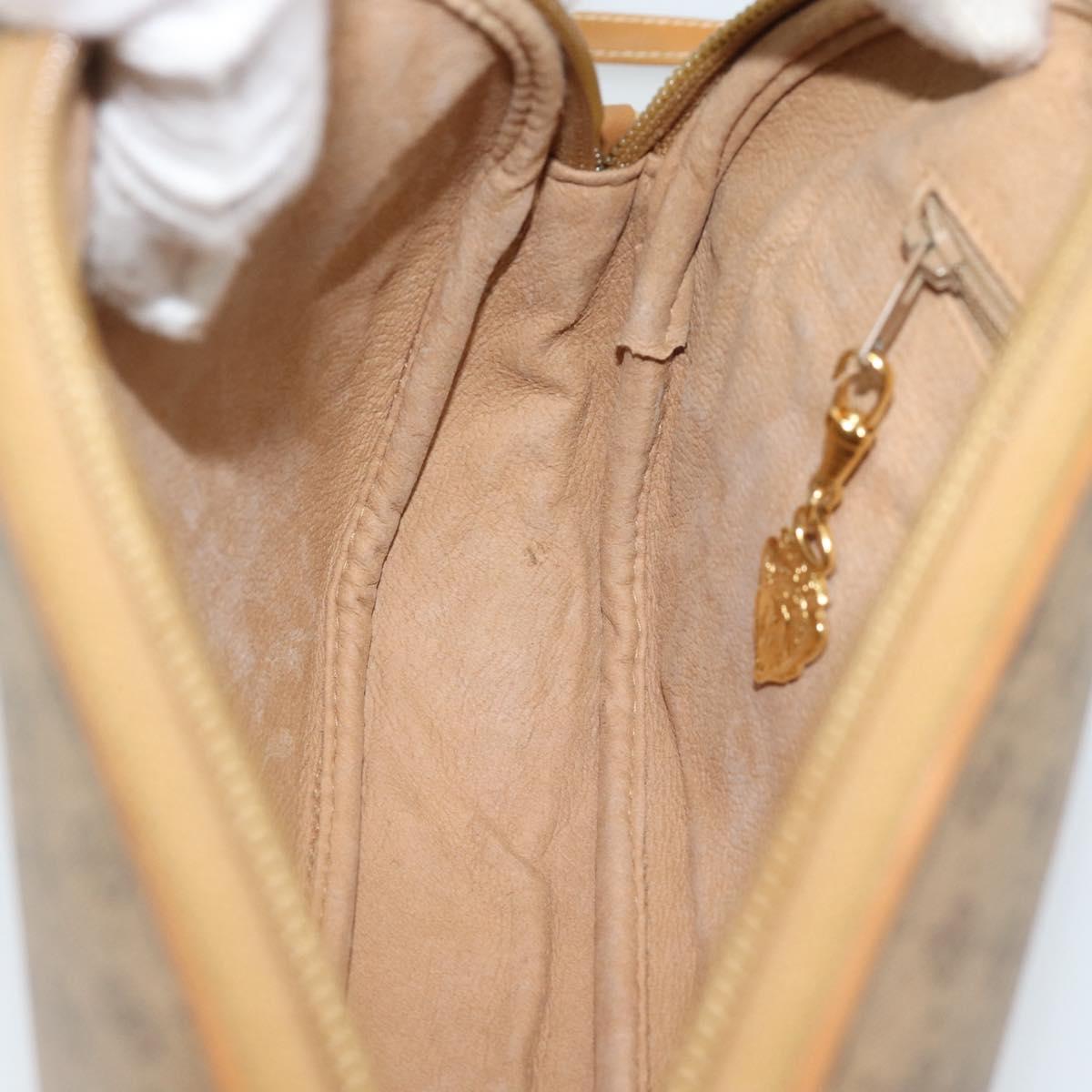 GUCCI Micro GG Supreme Shoulder Bag PVC Beige Gold 007 983 1113 Auth ka5012