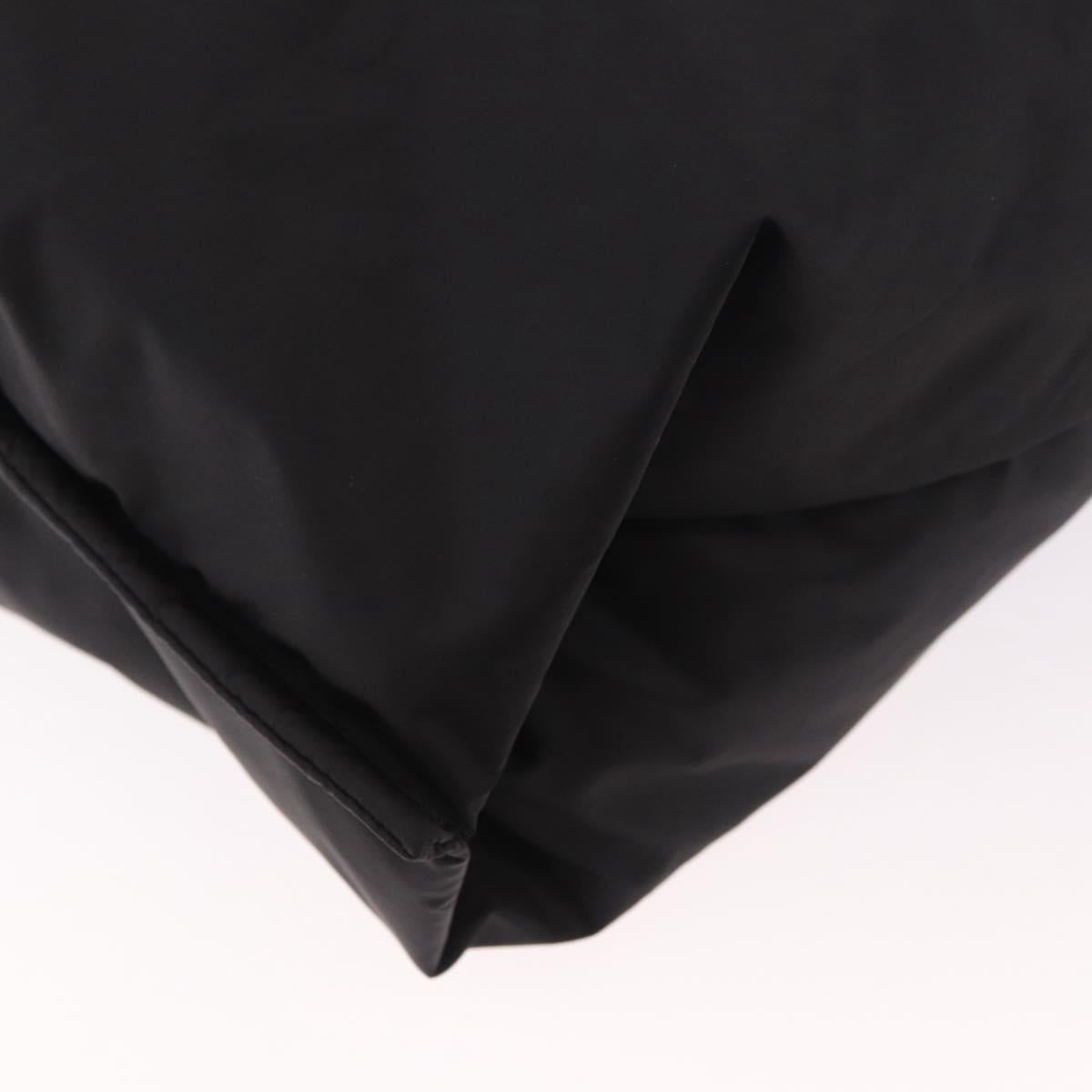 Salvatore Ferragamo Hand Bag Nylon Black Auth ka5019A