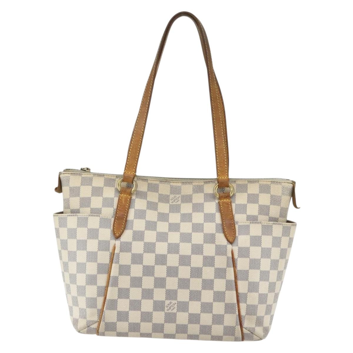 LOUIS VUITTON Damier Azur Totally PM Tote Bag N41280 LV Auth ka502