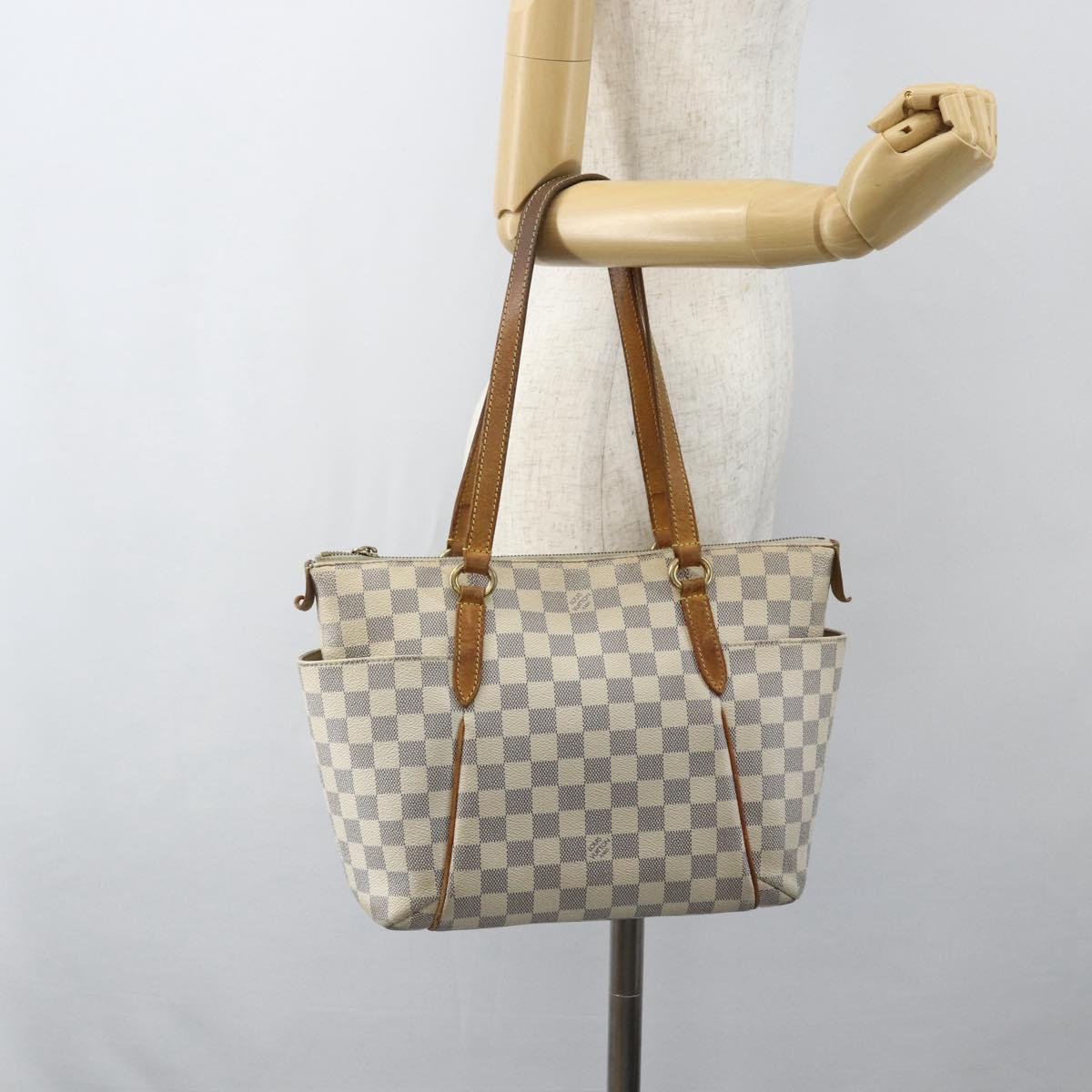 LOUIS VUITTON Damier Azur Totally PM Tote Bag N41280 LV Auth ka502