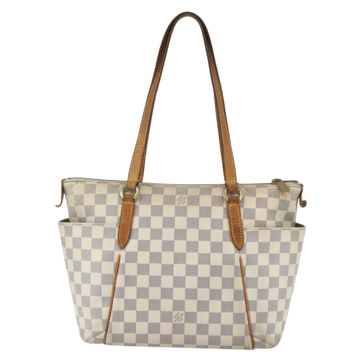 LOUIS VUITTON Damier Azur Totally PM Tote Bag N41280 LV Auth ka502