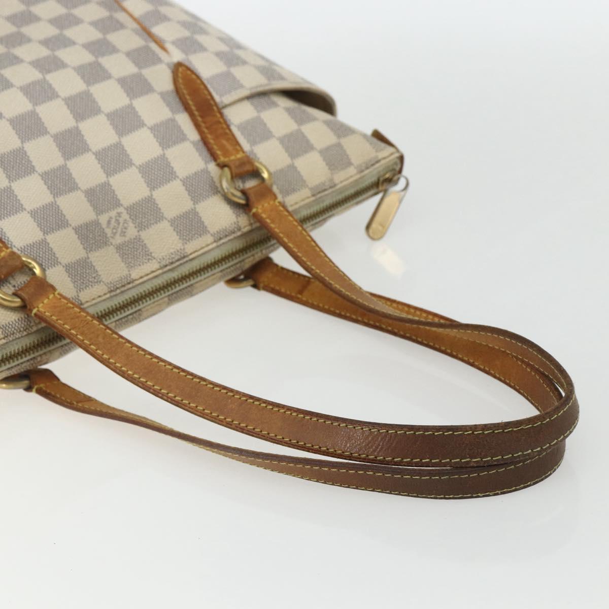 LOUIS VUITTON Damier Azur Totally PM Tote Bag N41280 LV Auth ka502